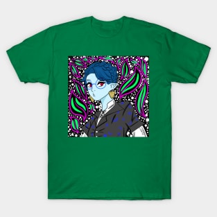 the green elf in magical space pattern ecopop T-Shirt